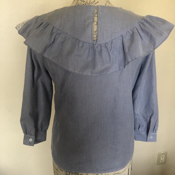 Maeve top from Anthropologie with ruffle detail - Picture 6 of 8